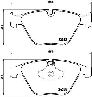BREMBO P 06 055 Brake Pad Set, disc brake