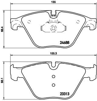 BREMBO P 06 074 Brake Pad Set, disc brake