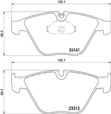 BREMBO P 06 081 Brake Pad Set, disc brake