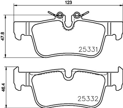 Brake Pad Set, disc brake BREMBO P 06 094E