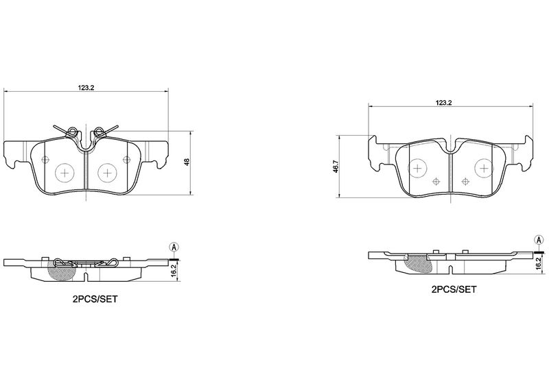 BREMBO P 06 094X Brake Pad Set, disc brake