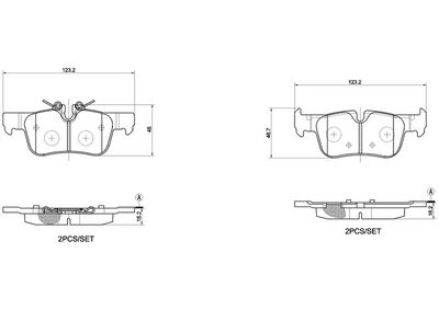 Brake Pad Set, disc brake BREMBO P 06 094X