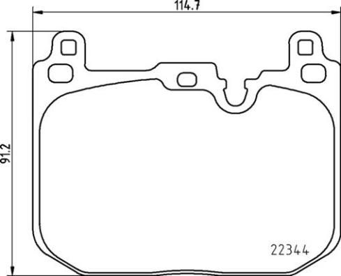 BREMBO P 06 097 Brake Pad Set, disc brake