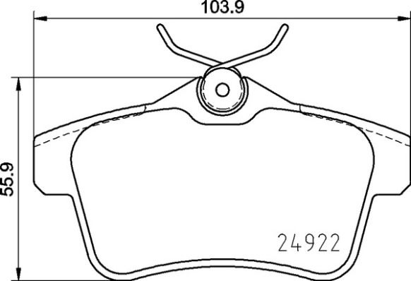 BREMBO P 06 102 Brake Pad Set, disc brake
