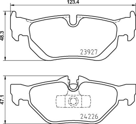 BREMBO P 06 105 Brake Pad Set, disc brake