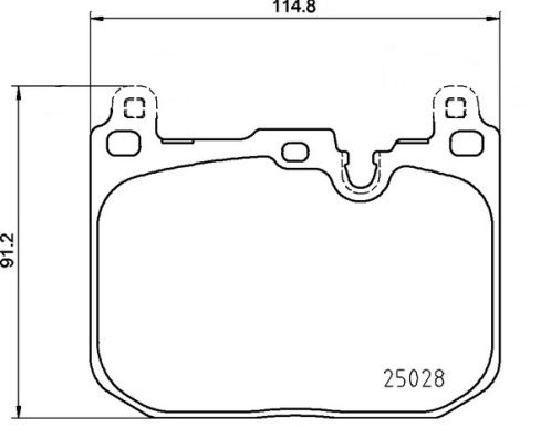 BREMBO P 06 110 Brake Pad Set, disc brake
