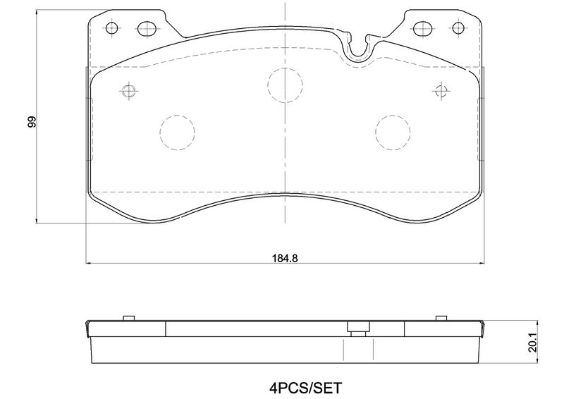 BREMBO P 06 119 Brake Pad Set, disc brake