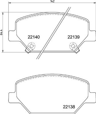 BREMBO P 07 007 Brake Pad Set, disc brake