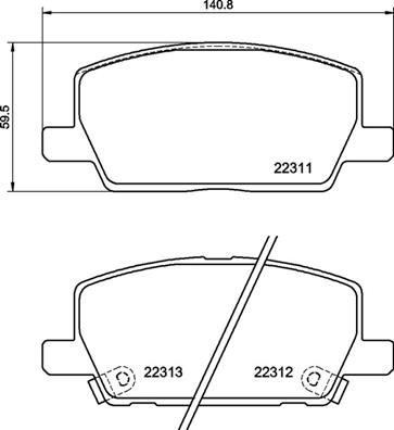 BREMBO P 07 012 Brake Pad Set, disc brake