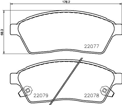 BREMBO P 09 009 Brake Pad Set, disc brake