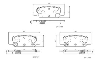 Brake Pad Set, disc brake BREMBO P 09 027E