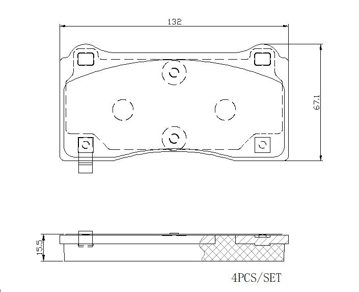 BREMBO P 09 028E Brake Pad Set, disc brake