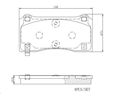 Brake Pad Set, disc brake BREMBO P 09 028E