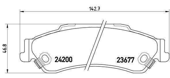 BREMBO P 10 002 Brake Pad Set, disc brake