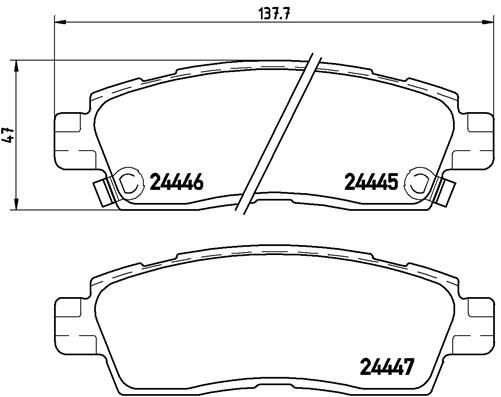 BREMBO P 10 010 Brake Pad Set, disc brake