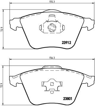 BREMBO P 10 012 Brake Pad Set, disc brake