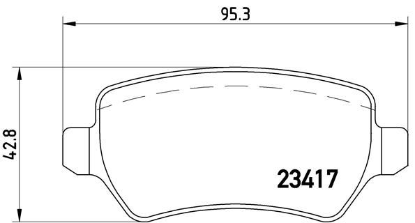 BREMBO P 10 013 Brake Pad Set, disc brake
