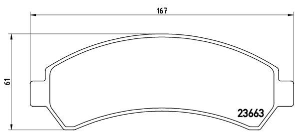 BREMBO P 10 016 Brake Pad Set, disc brake