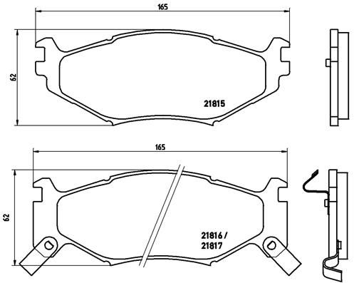 BREMBO P 11 007 Brake Pad Set, disc brake