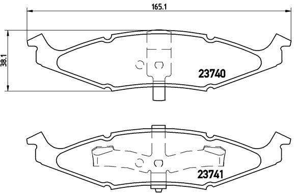 BREMBO P 11 009 Brake Pad Set, disc brake