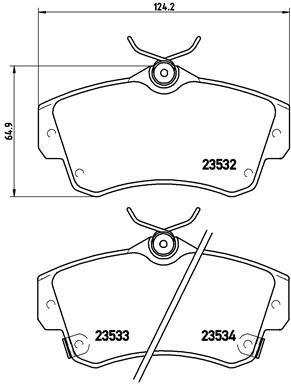 BREMBO P 11 012 Brake Pad Set, disc brake
