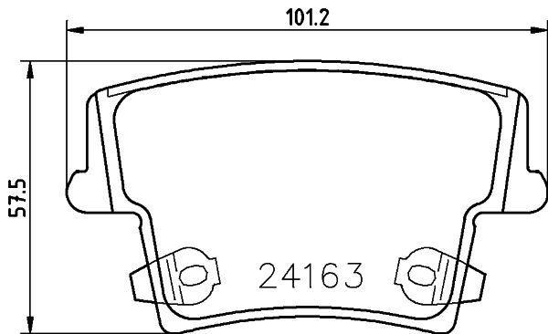 BREMBO P 11 018 Brake Pad Set, disc brake