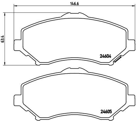 BREMBO P 11 022 Brake Pad Set, disc brake