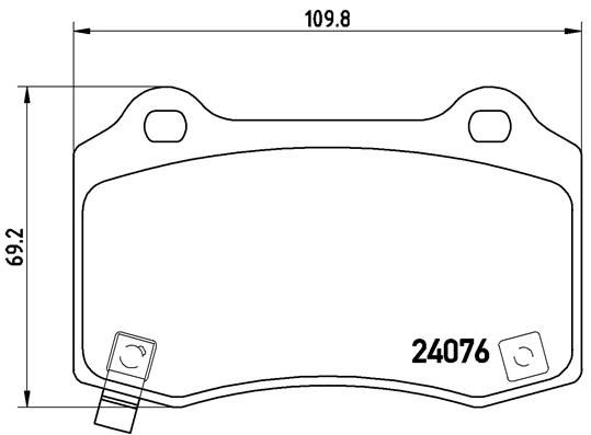 BREMBO P 11 024 Brake Pad Set, disc brake