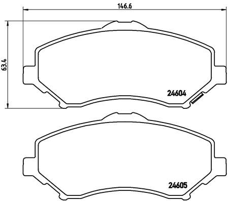 BREMBO P 11 025 Brake Pad Set, disc brake