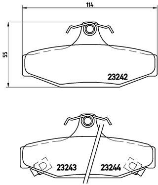 BREMBO P 15 004 Brake Pad Set, disc brake