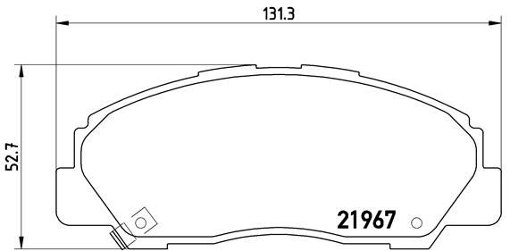 BREMBO P 16 010 Brake Pad Set, disc brake