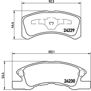 BREMBO P 16 011 Brake Pad Set, disc brake