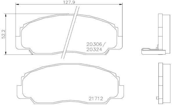 BREMBO P 16 012 Brake Pad Set, disc brake