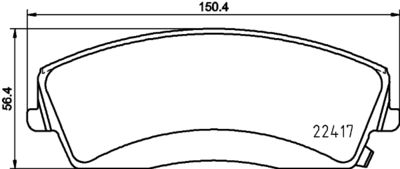 Brake Pad Set, disc brake BREMBO P 18 034