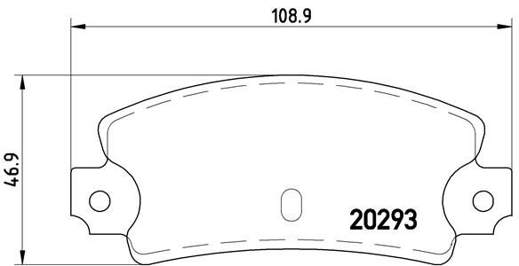 BREMBO P 23 008 Brake Pad Set, disc brake