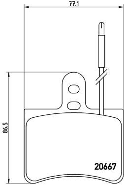 Brake Pad Set, disc brake BREMBO P 23 010