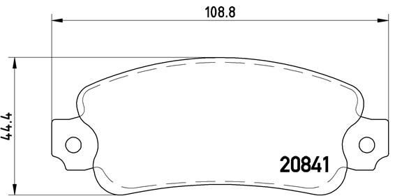BREMBO P 23 014 Brake Pad Set, disc brake