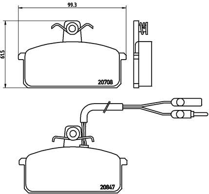 BREMBO P 23 019 Brake Pad Set, disc brake