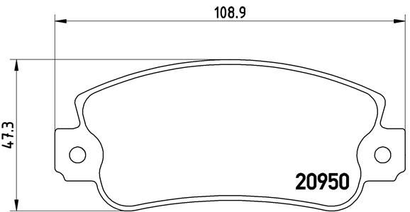 BREMBO P 23 021 Brake Pad Set, disc brake