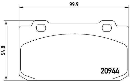 BREMBO P 23 027 Brake Pad Set, disc brake