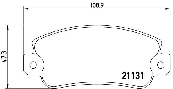 BREMBO P 23 029 Brake Pad Set, disc brake