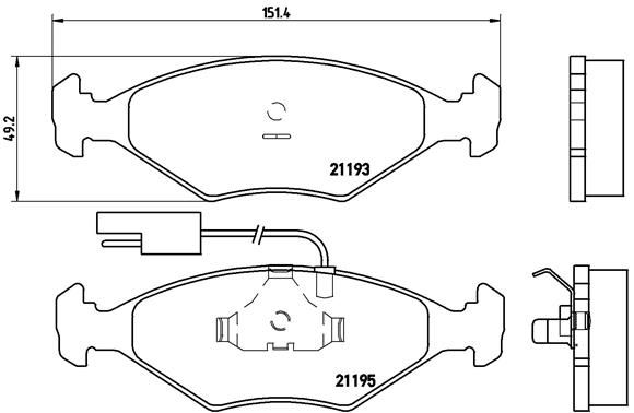 BREMBO P 23 039 Brake Pad Set, disc brake