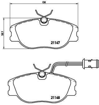 BREMBO P 23 041 Brake Pad Set, disc brake