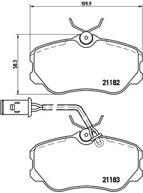 BREMBO P 23 047 Brake Pad Set, disc brake