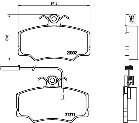 BREMBO P 23 048 Brake Pad Set, disc brake