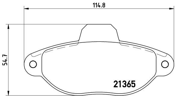 BREMBO P 23 054 Brake Pad Set, disc brake