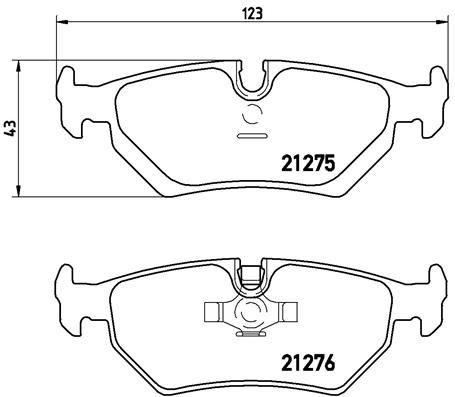 BREMBO P 23 062 Brake Pad Set, disc brake