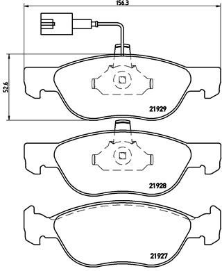 BREMBO P 23 070 Brake Pad Set, disc brake