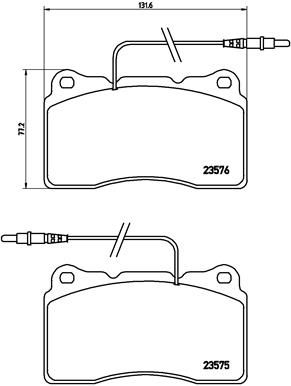 BREMBO P 23 082 Brake Pad Set, disc brake
