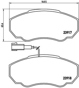 BREMBO P 23 091 Brake Pad Set, disc brake